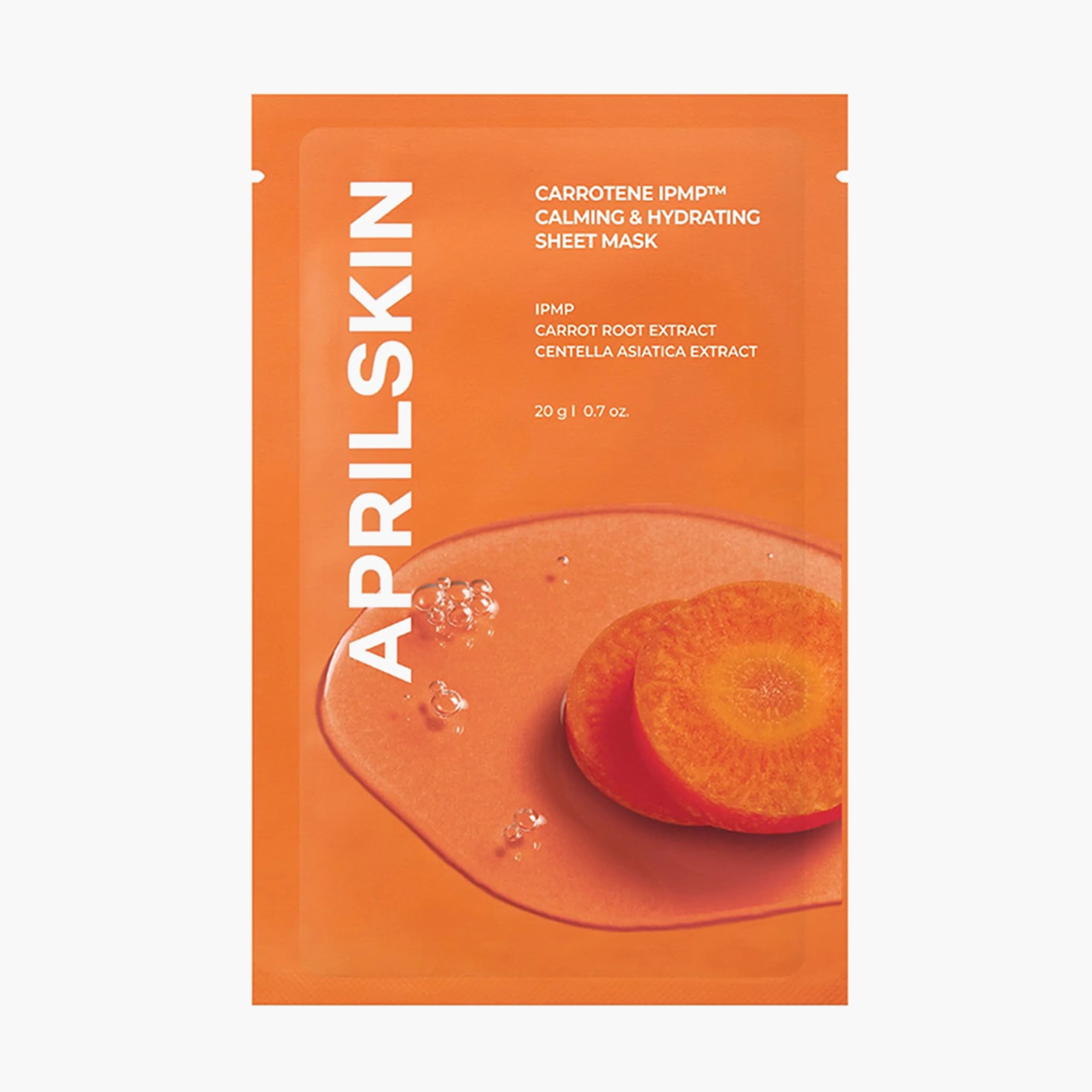 (Для Онлайн Продаж) Маска успокаивающая | APRILSKIN Carrotene Calming And Hydrating Sheet Mask