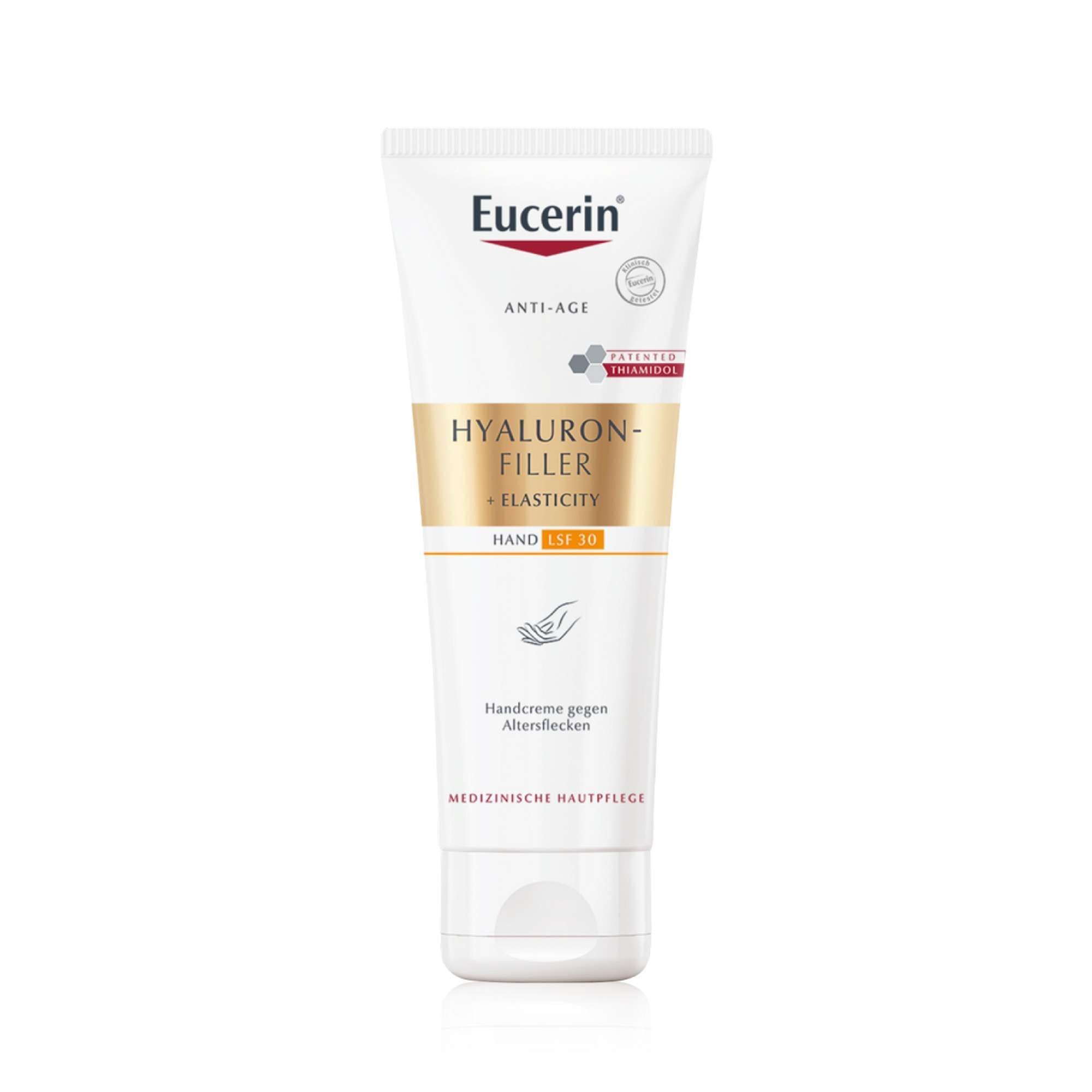 Крем для рук против пигментации антивозрастной SPF30 Hyaluron-Filler+Elasticity Eucerin/Эуцерин туба