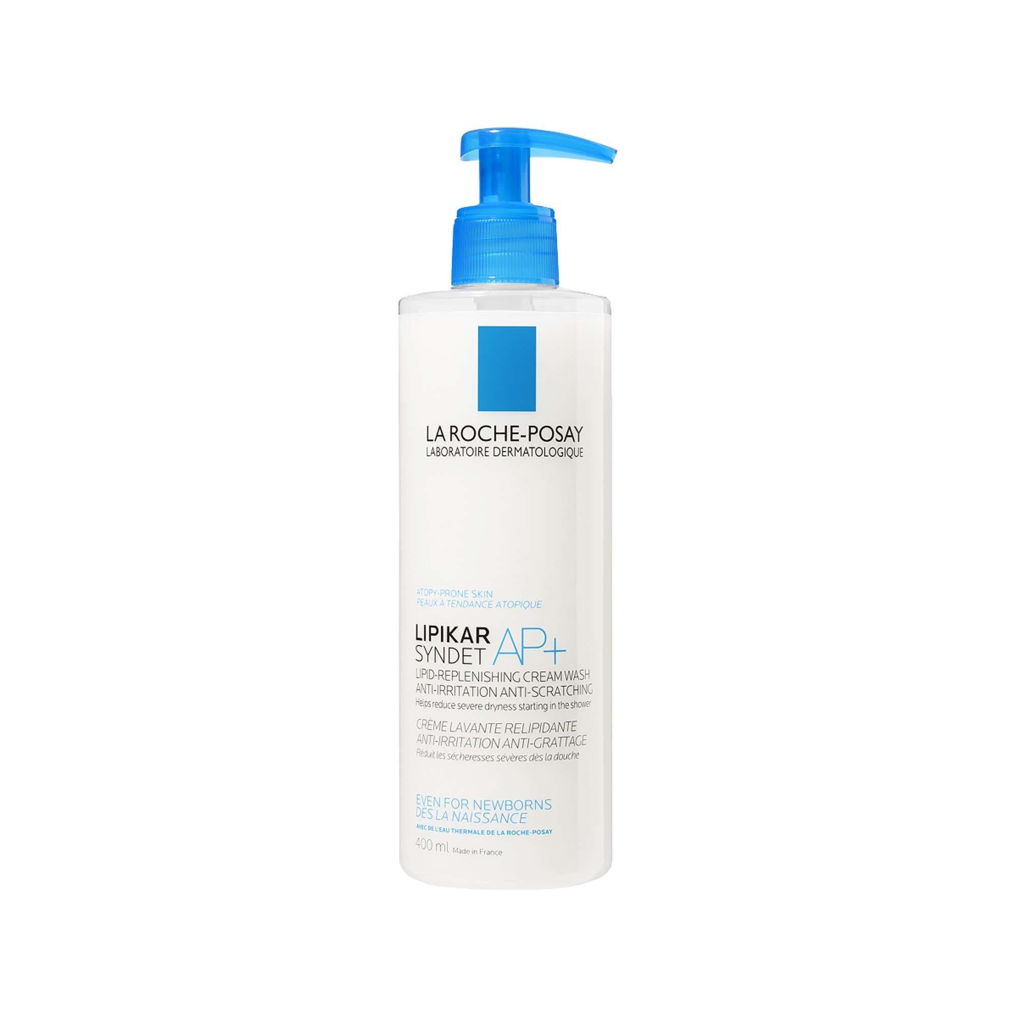 La Roche-Posay Lipikar Syndet AP+ Липидовосстанавливающий очищающий крем-гель для лица и тела взрослых, детей и младенцев 0+, с маслом ши, ниацинамидом и глицерином