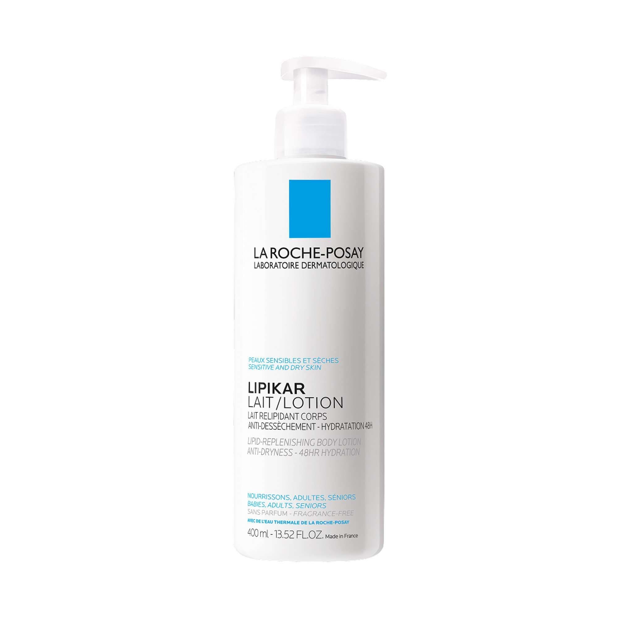 La Roche-Posay Lipikar Lait Молочко для тела, рук и лица для сухой, очень сухой кожи новорожденных младенцев, детей и взрослых с ниацинамидом и маслом ши для увлажнения