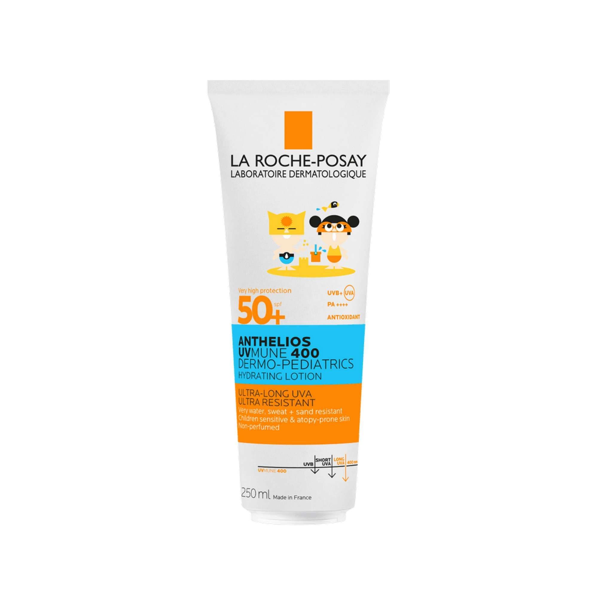 La Roche-Posay Anthelios UVMUNE 400 Dermo-Pediatrics Солнцезащитное детское увлажняющее молочко для лица и тела SPF 50+ / PPD 26