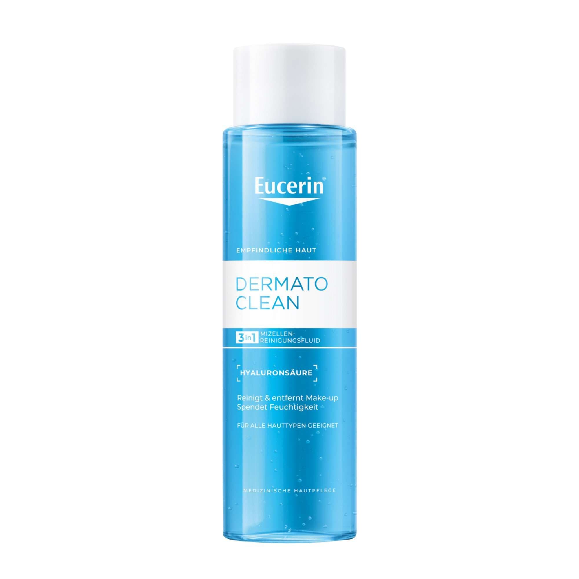 Вода мицеллярная для всех типов кожи 3 в 1 Hyaluron DermatoClean Eucerin/Эуцерин фл