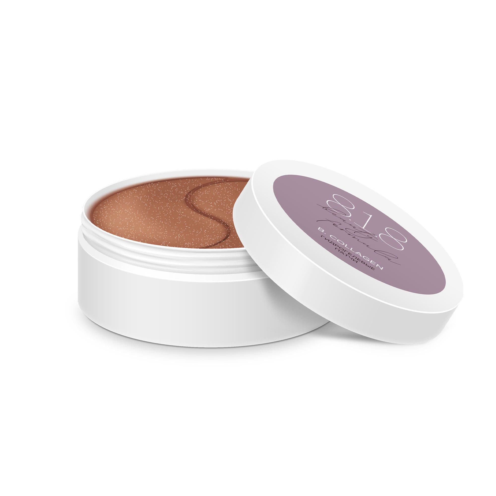 Патчи гидрогелевые с гидролизованным морским коллагеном Collagen Estiqe 8.1.8 Beauty formula банка