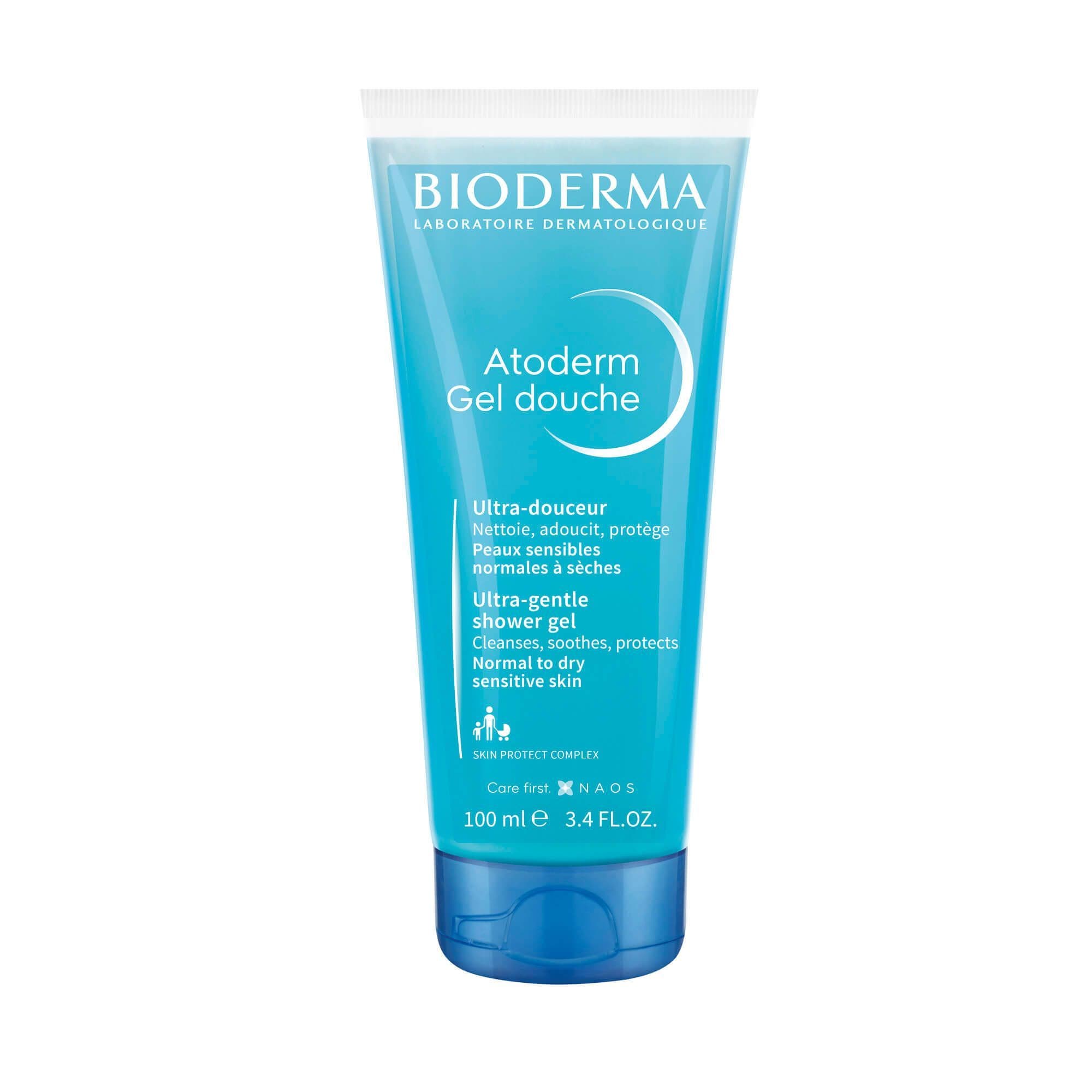 Гель для душа для взрослых и детей от 0 мес. Atoderm Bioderma/Биодерма туба
