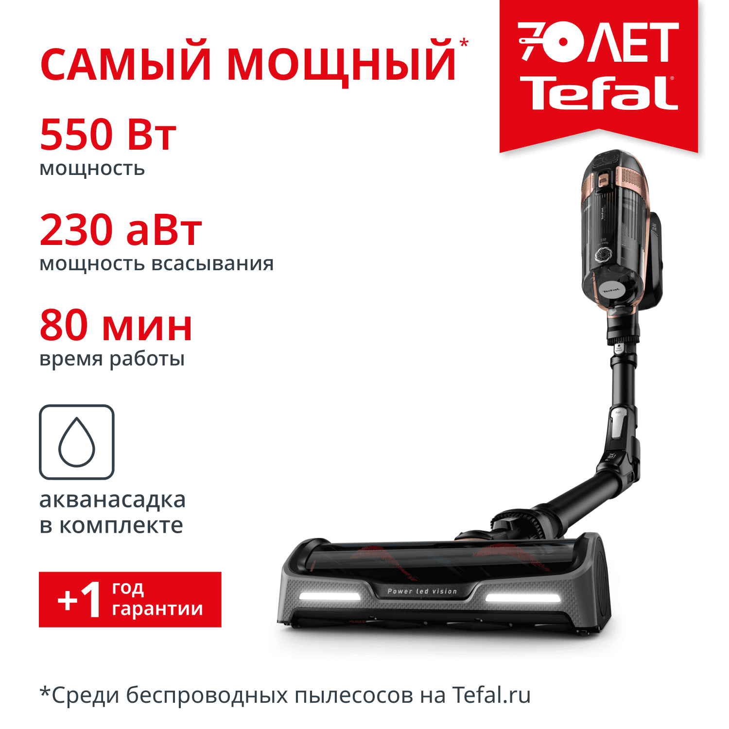 Беспроводной пылесос Tefal X-Force Flex 15.60 TY99G1WO