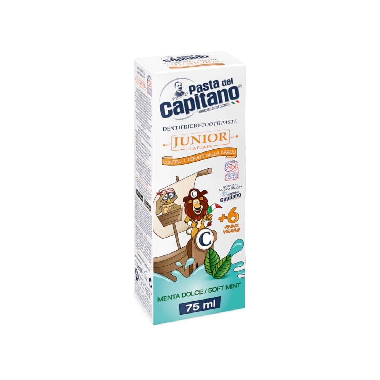 Зубная паста детская Мягкая мята Junior Soft Mint +6