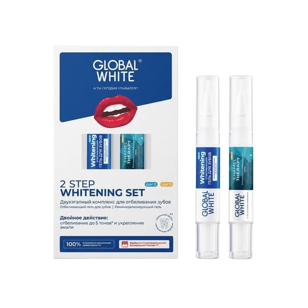Набор для двухэтапного отбеливания зубов 2 Step Whitening Set