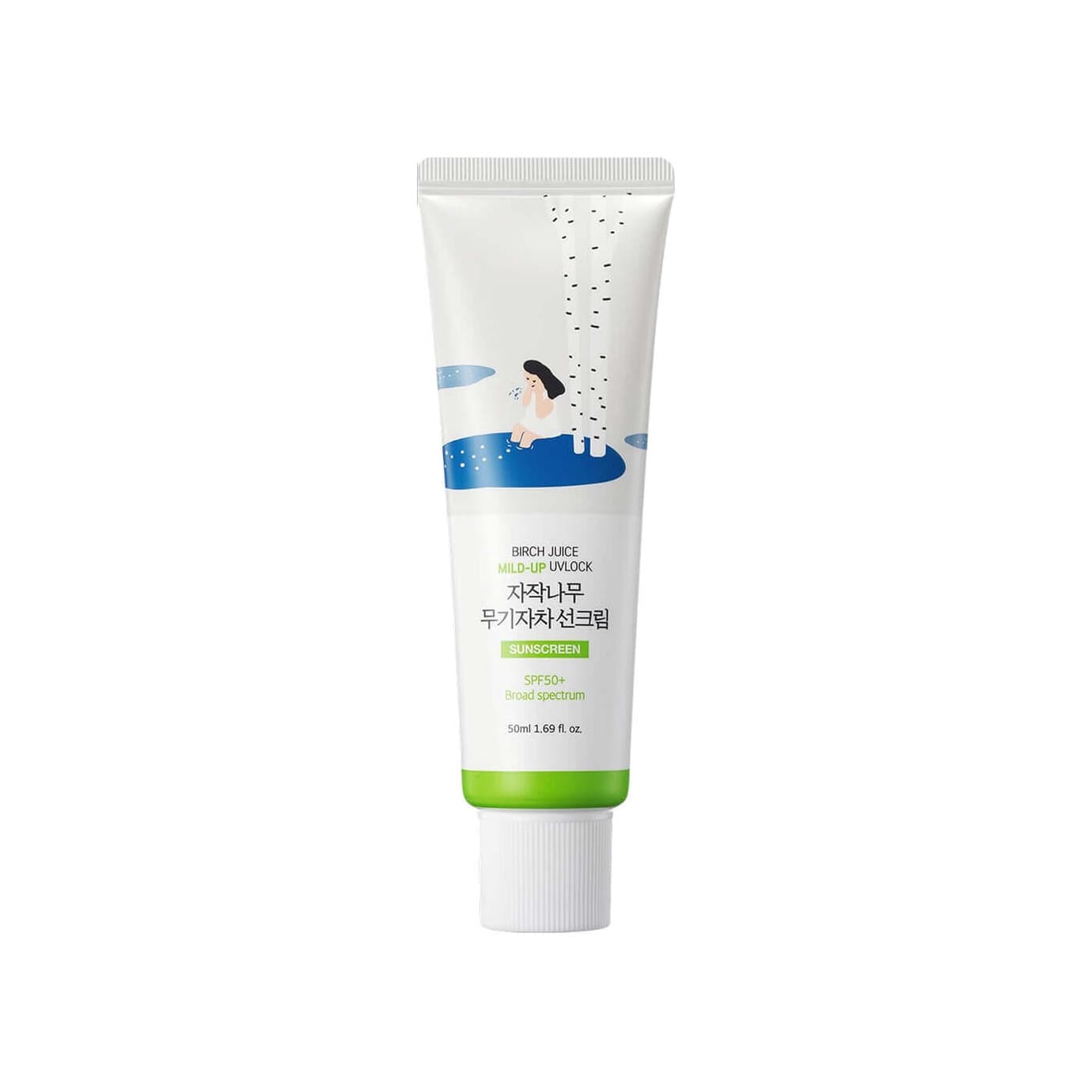 Солнцезащитный крем с берёзовым соком Birch Juice Moisturizing Mild-Up Sunscreen