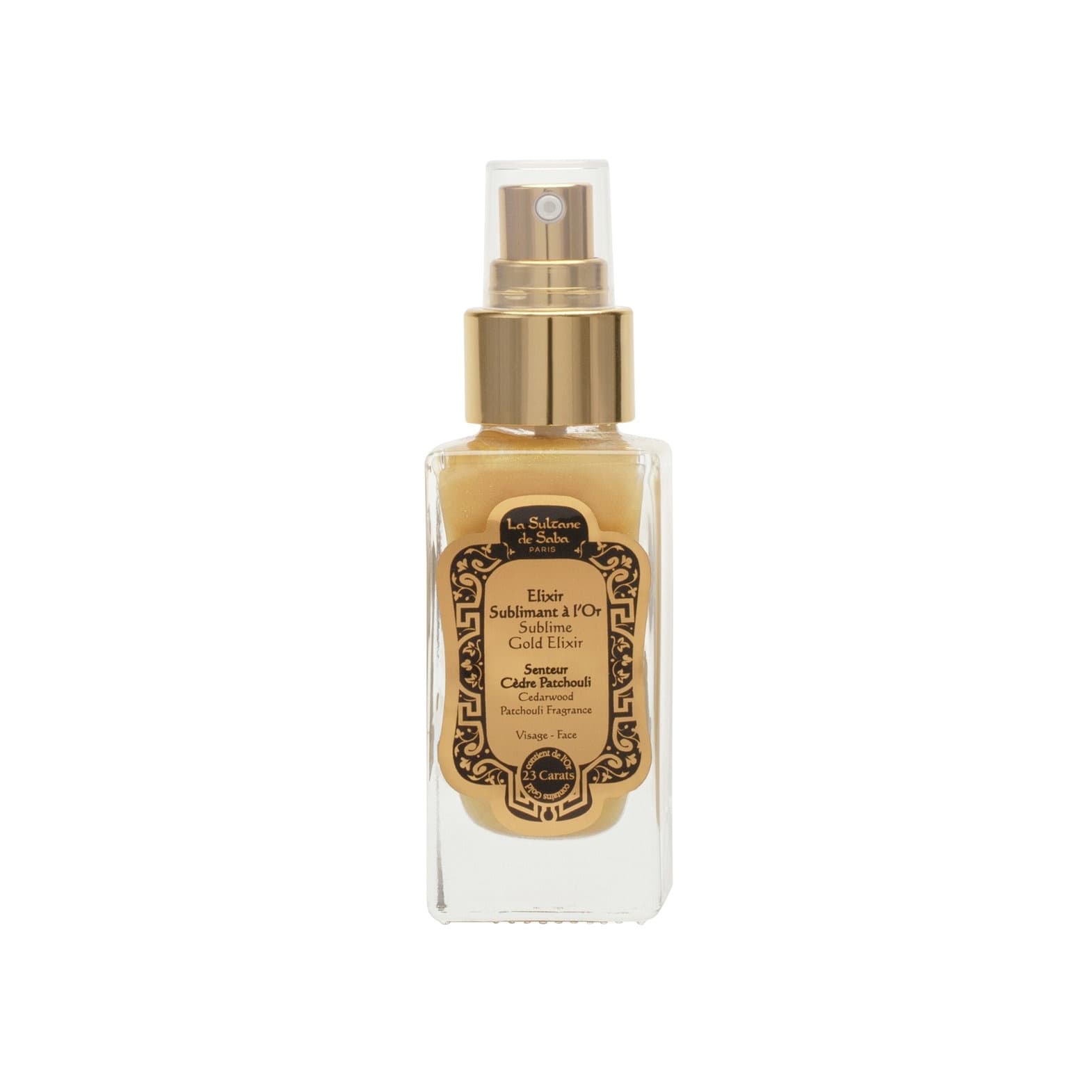 Эликсир для лица c ароматом кедра и пачули Sublime Gold