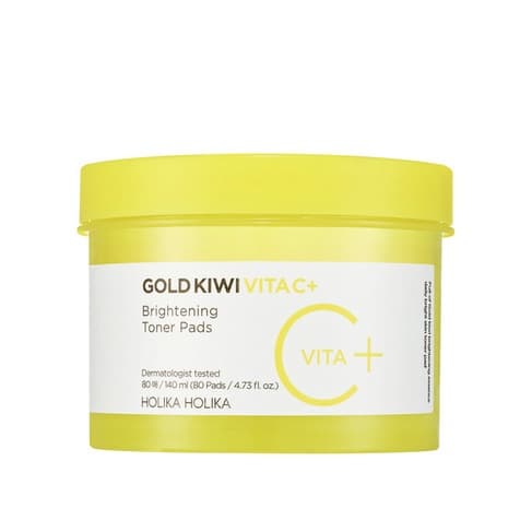 Тонер-пэды для лица с витамином С и ниацинамидом для сияния кожи Gold Kiwi Vita C Plus