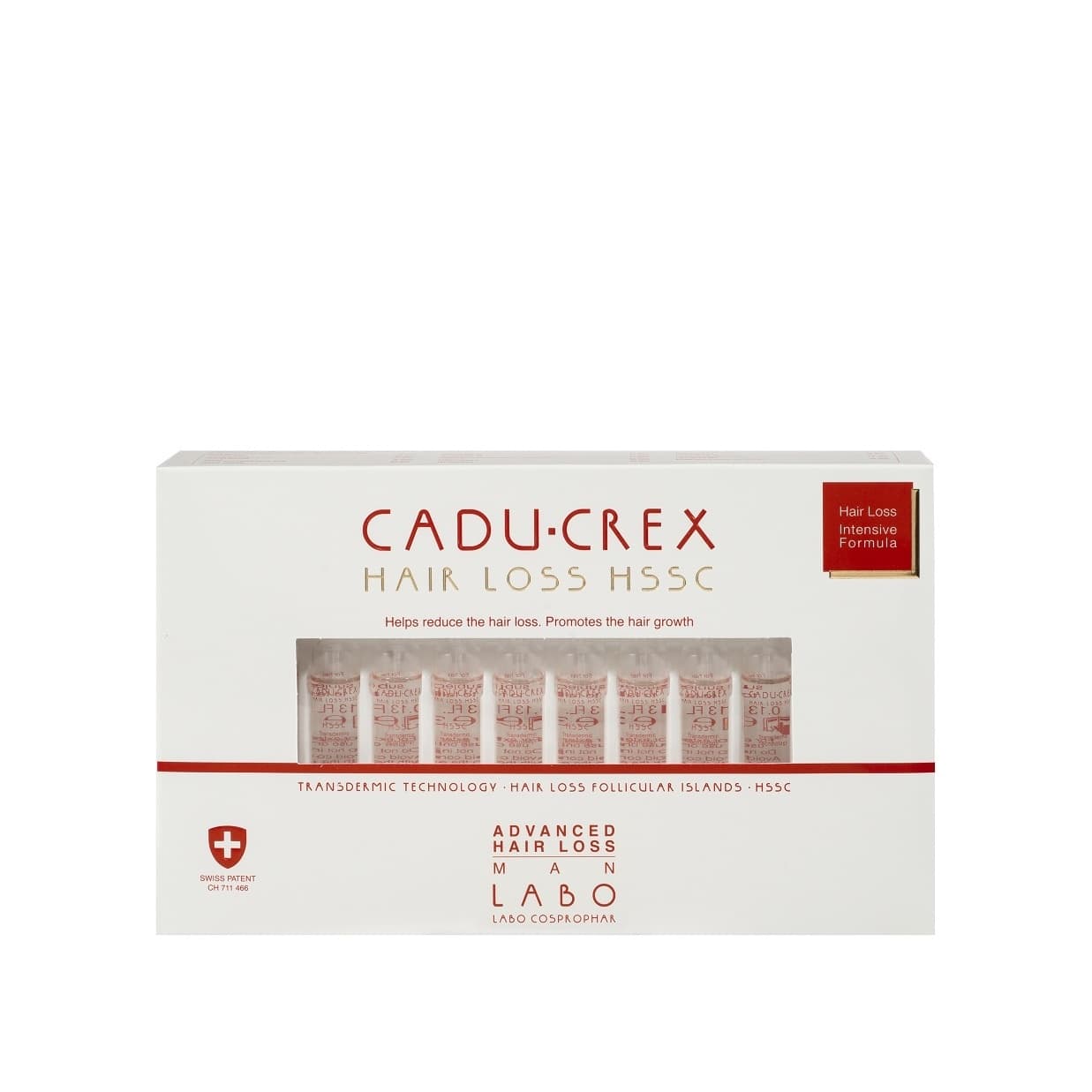 Ампулы при прогрессирующем выпадении волос для мужчин Advanced Cadu-Crex