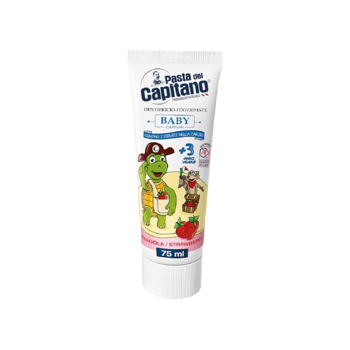 Зубная паста детская клубничная Baby Strawberry +3