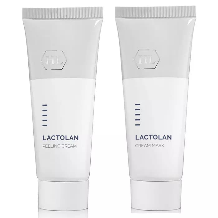 Набор Lactolan: Ферментативный пилинг-крем, + Питательная маска, 70 мл