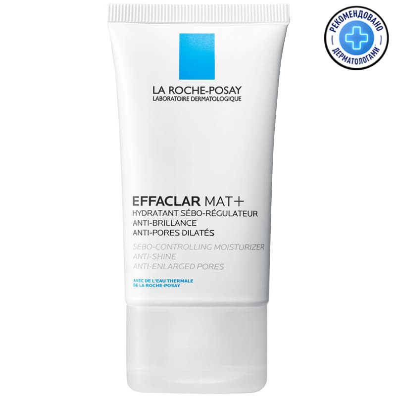 Крем La Roche-Posay Effaclar Mat+ легкий увлажняющий для кожи, склонной к жирному блеску
