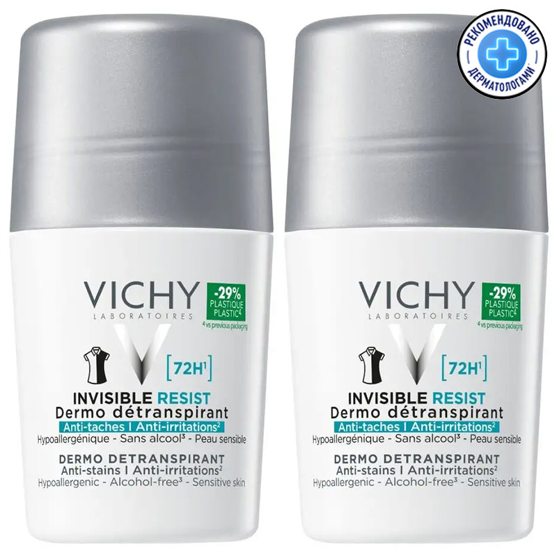 Набор дезодорантов-антиперспирантов Vichy Invisible Resist