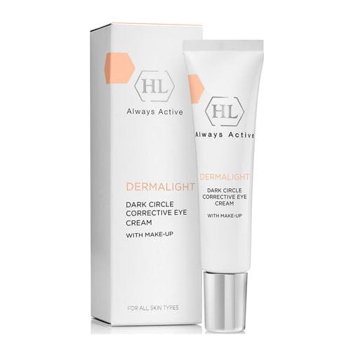 Холи Лэнд Корректирующий крем с тоном DERMALIGHT DARK CIRCLE CORRECTIVE EYE CREAM WITH MAKE-UP, (Holyland Laboratories, Dermalight)