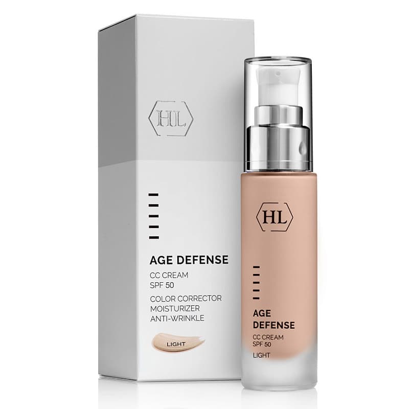 Холи Лэнд Корректирующий крем (светлый) для всех типов кожи CC Cream SPF 50 Light, (Holyland Laboratories, Age Defense)
