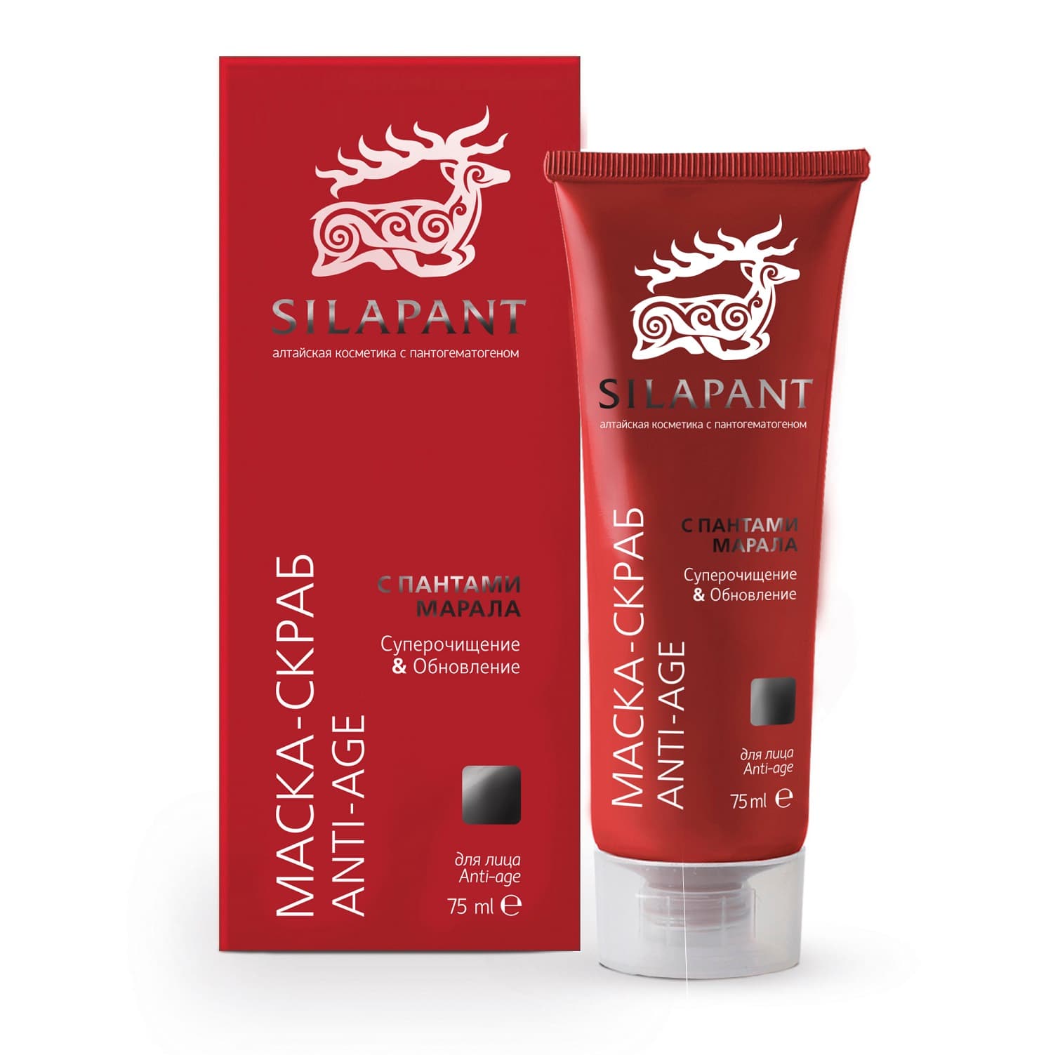 Силапант Скраб-маска Anti-age для лица с пантами марала, (Silapant, Face)
