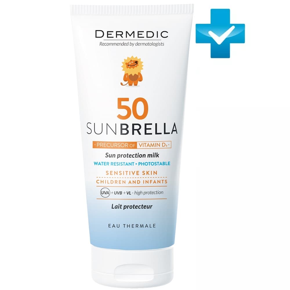 Дермедик Солнцезащитное молочко для детей SPF 50 Sun Protection Milk, (Dermedic, Sunbrella)