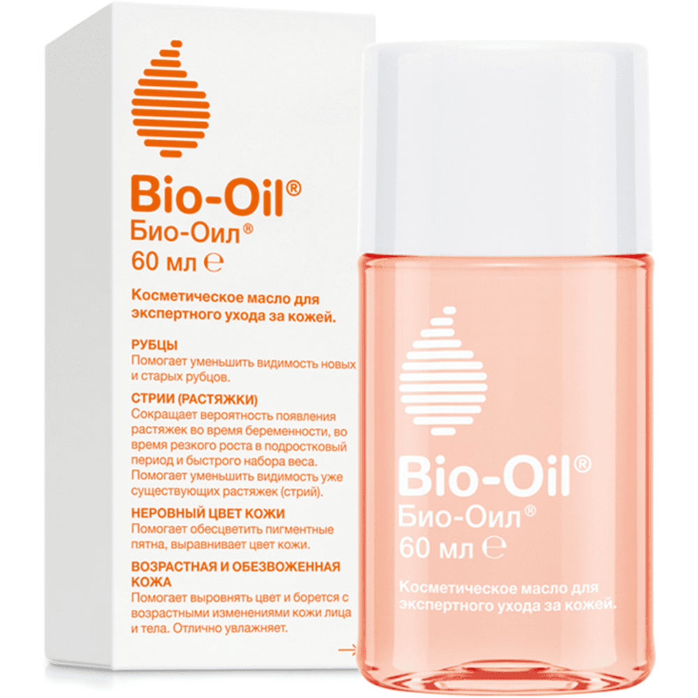 Био-Ойл (Bio-Oil) Натуральное масло косметическое от шрамов, растяжек, неровного тона 1 шт