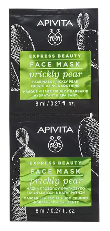 Апивита Маска для лица с Опунцией саше, 2x (Apivita, Express Beauty