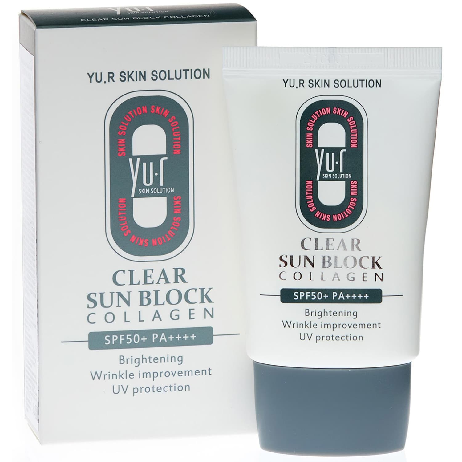 Ю.А Солнцезащитный крем Clear Sun Block Collagen SPF50, (Yu.R, Care)
