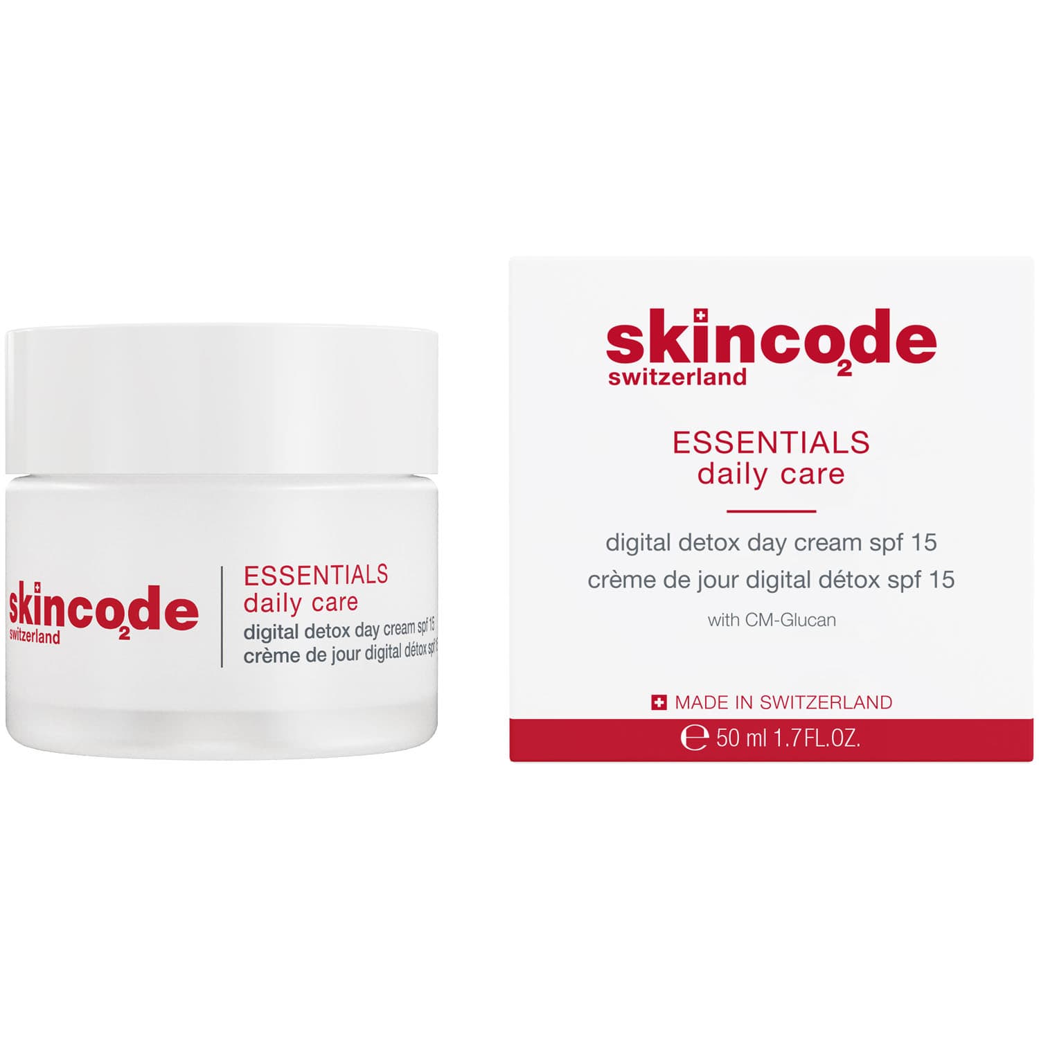 Скинкод Дневной крем SPF15 "Цифровой детокс", (Skincode, Essentials Daily Care)