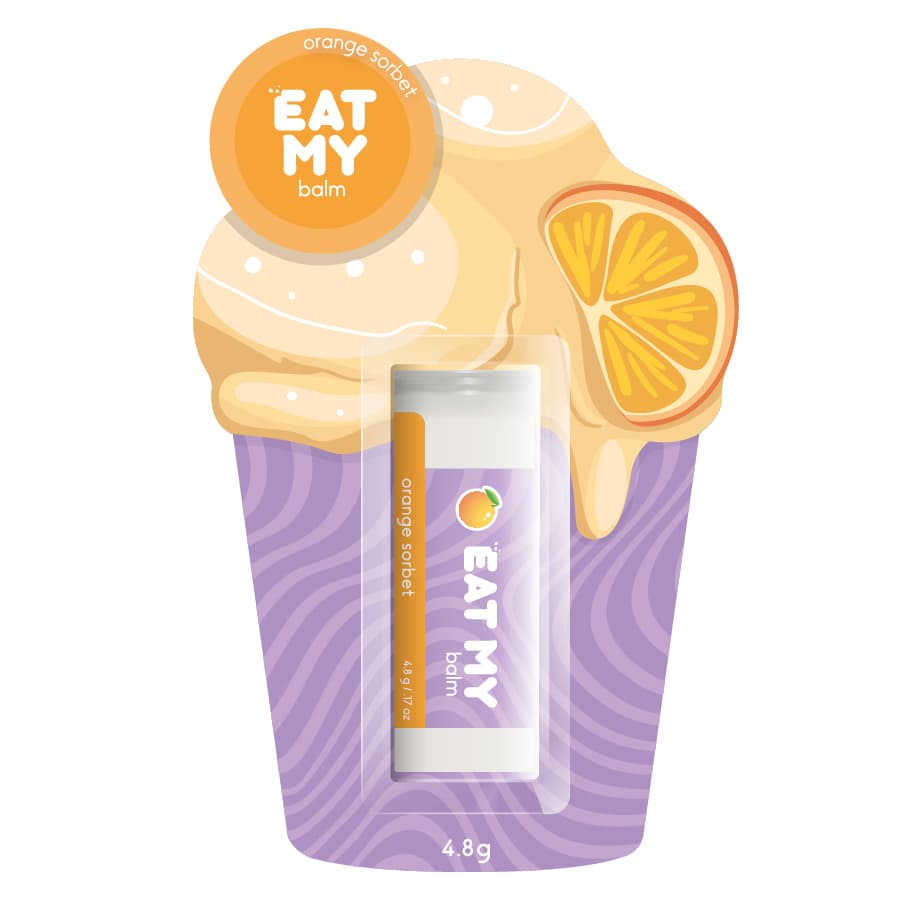 Ит Май Бальзам для губ "Апельсиновый сорбет", (Eat My, Ice Cream)