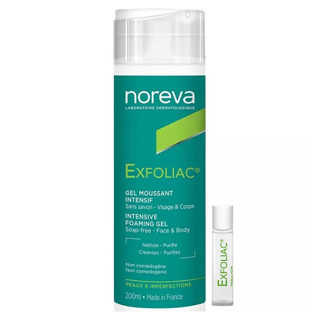 Норева Набор для кожи с воспалениями: гель, + локальный уход, 5 мл (Noreva, Exfoliac)