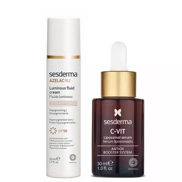 Сесдерма Набор для сияния кожи: эмульсия SPF50, + сыворотка, 30 мл (Sesderma, C-Vit)
