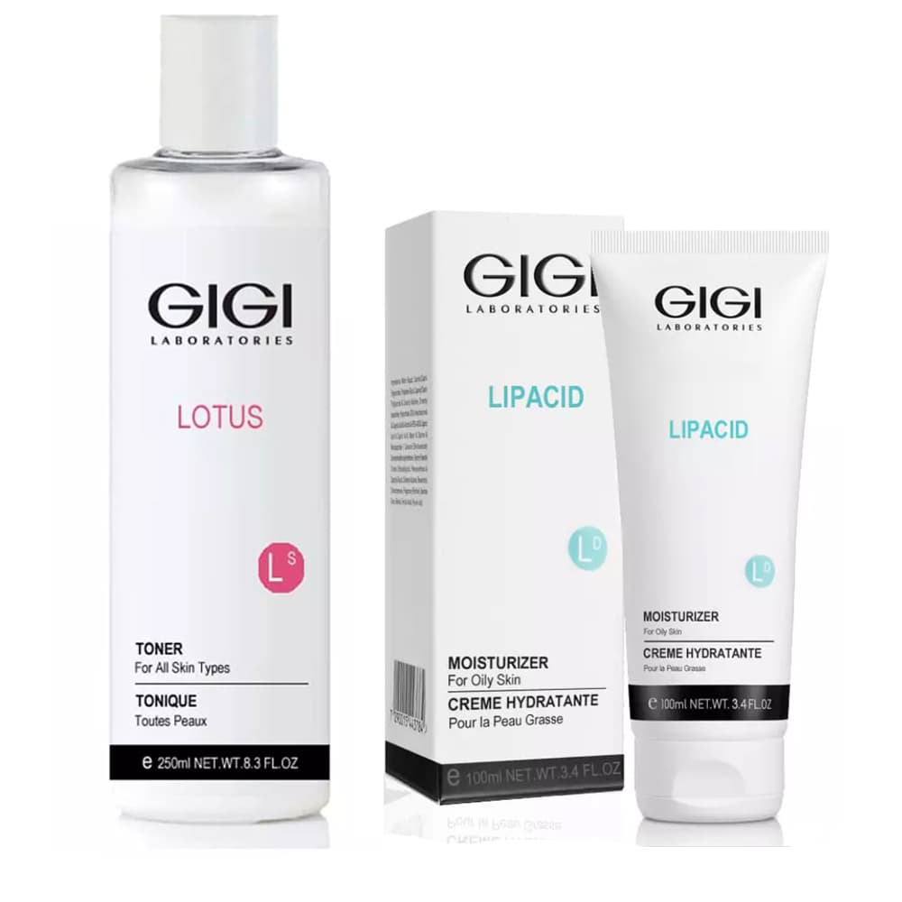 ДжиДжи Набор для увлажнения кожи: крем 100 мл + тоник 250 мл (GiGi, Lotus Beauty
