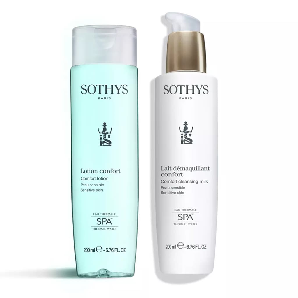 Сотис Набор для чувствительной кожи: тоник + молочко 200 мл (Sothys, Cleansers & Lotions