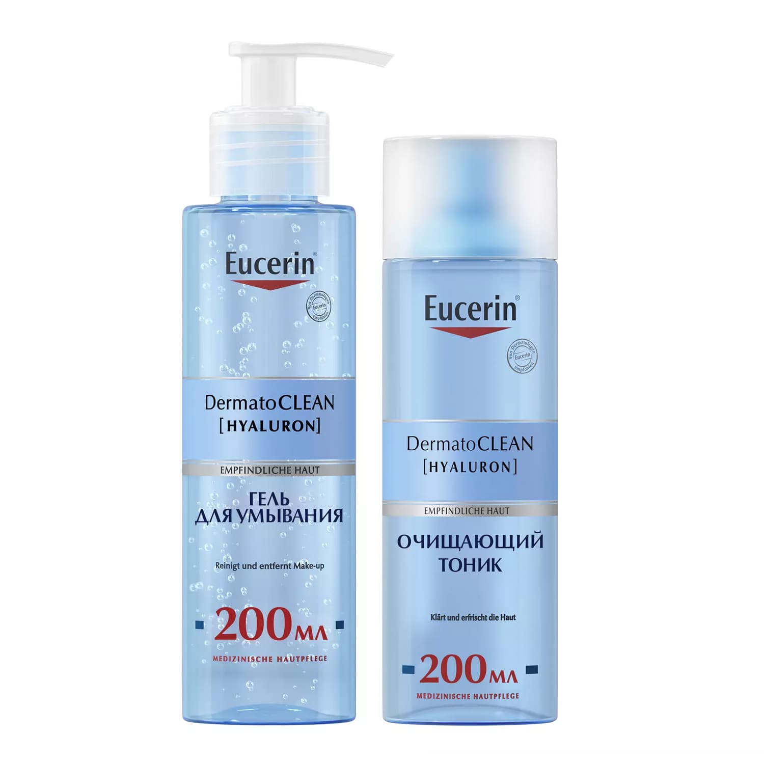 Эуцерин Набор очищающий: гель для умывания 200 мл + тоник 200 мл (Eucerin, DermatoClean