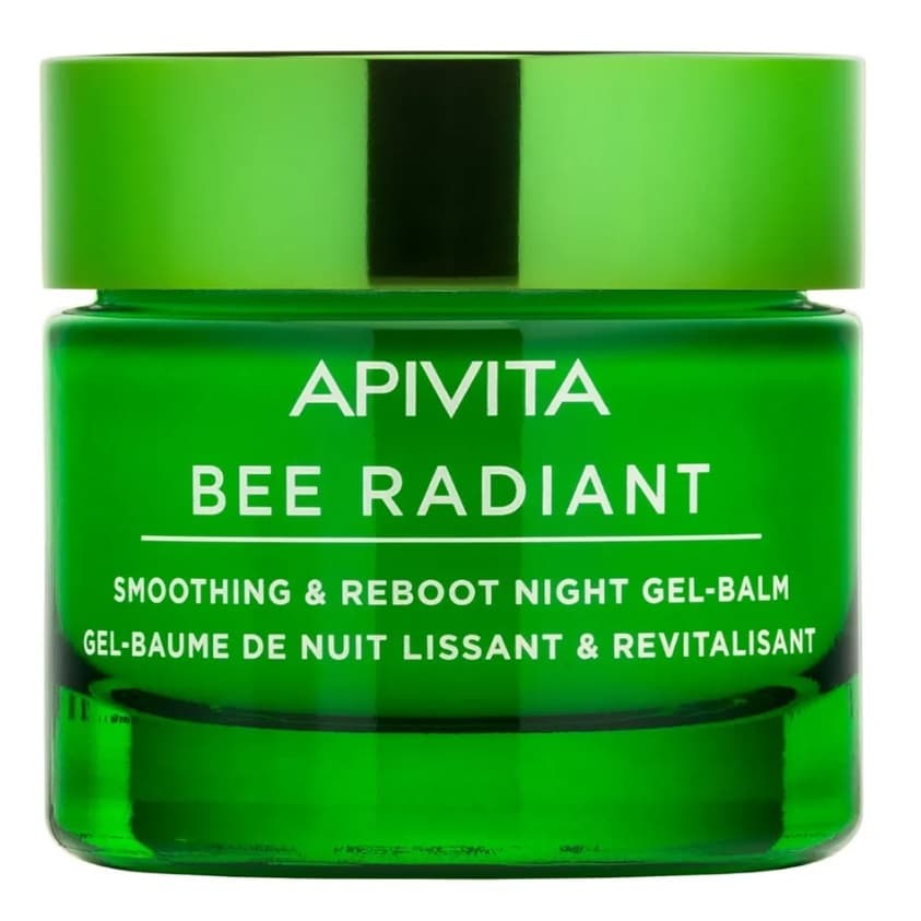 Апивита Ночной разглаживающий и обновляющий гель-бальзам, (Apivita, Bee Radiant)