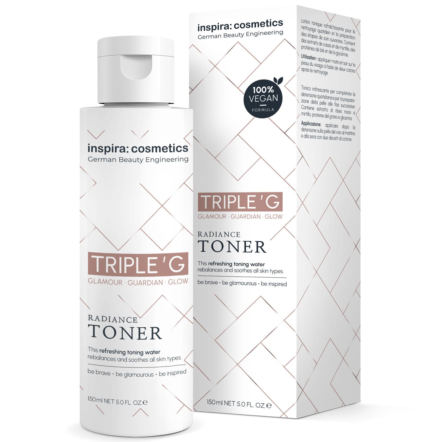 Инспира Косметикс Ревитализирующий тоник для сияния кожи, (Inspira Cosmetics, Triple’G