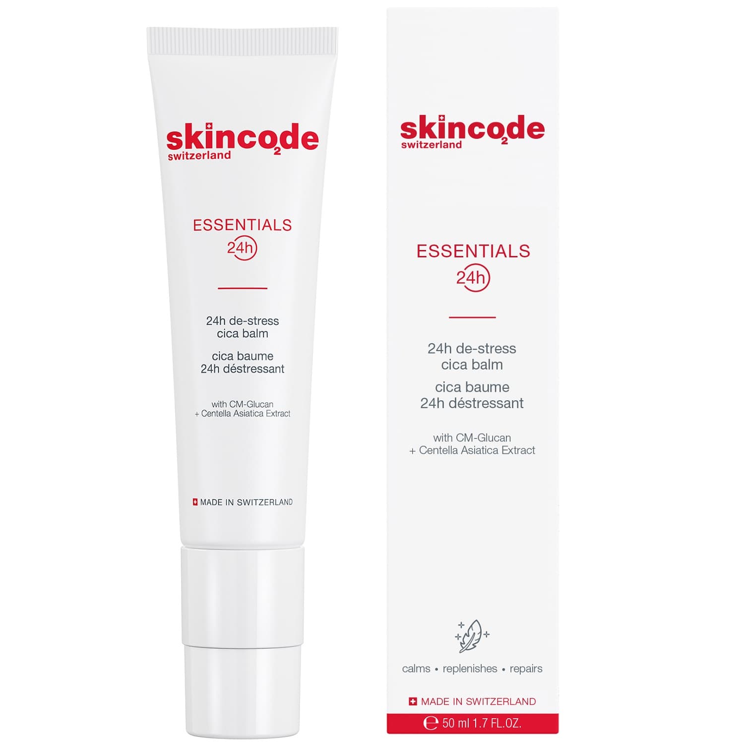 Скинкод Успокаивающий Cica бальзам 24-часового действия, (Skincode, Essentials 24h)
