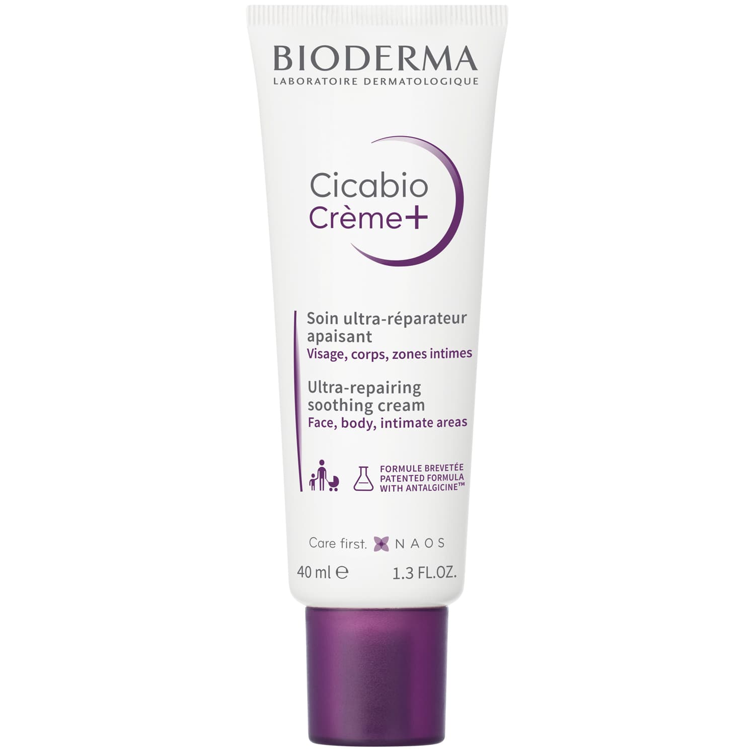 Биодерма Восстанавливающий и успокаивающий крем для лица и тела Creme+, (Bioderma, Cicabio)