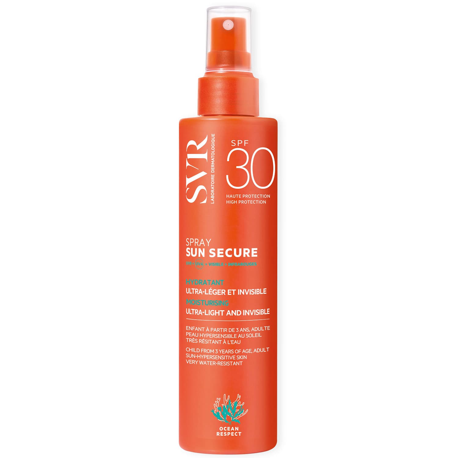 СВР Солнцезащитный спрей «Безопасное солнце» SPF30 3+, (SVR, Sun Secure)