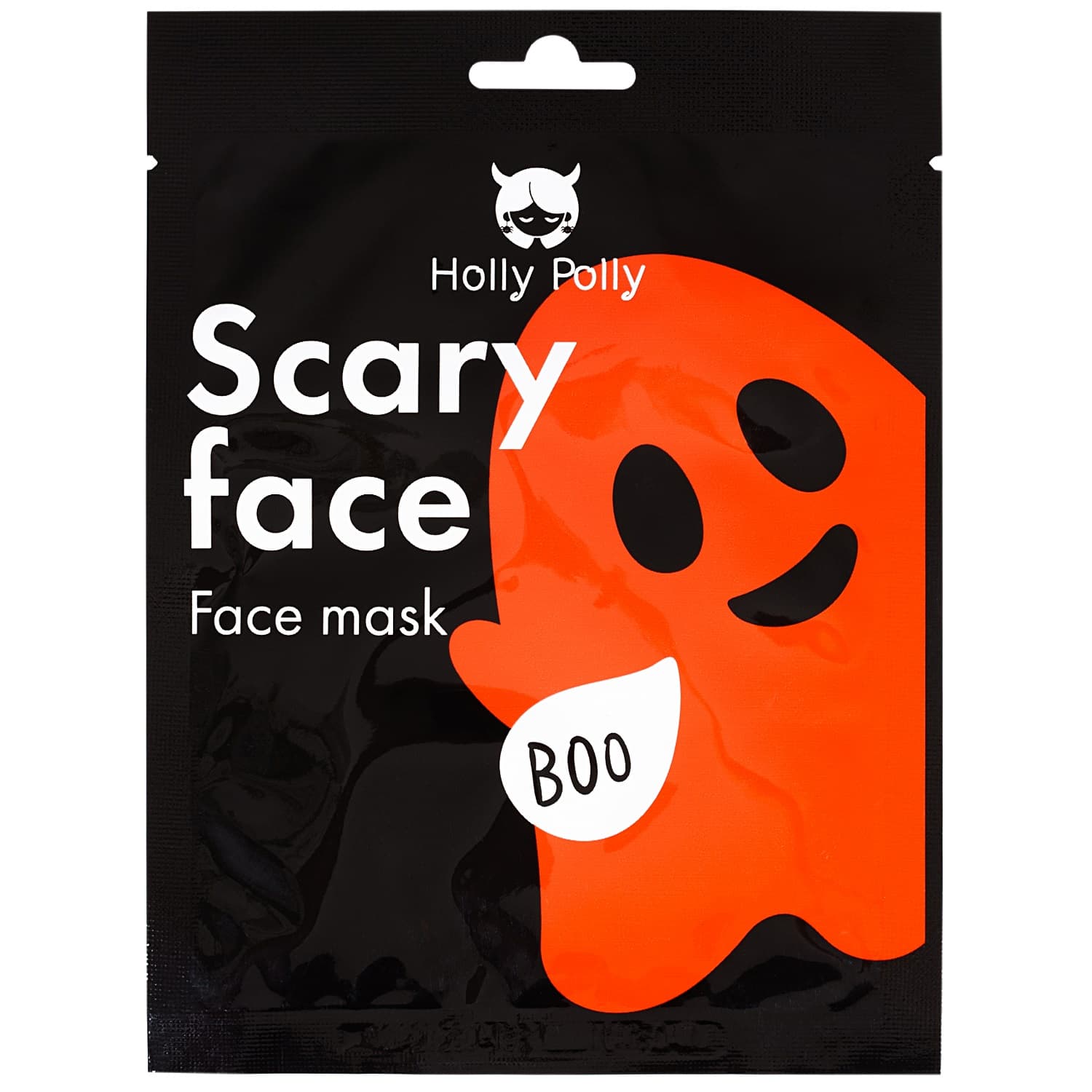 Холли Полли Увлажняющая и питающая тканевая маска для лица Scary Face Mask на кремовой основе, (Holly Polly, Hollyween)