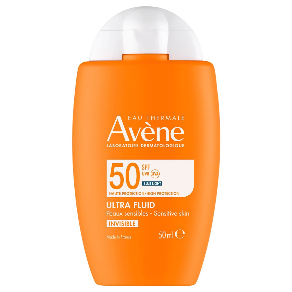 Авен Ультралегкий солнцезащитный невидимый флюид для лица SPF 50, (Avene, Suncare)