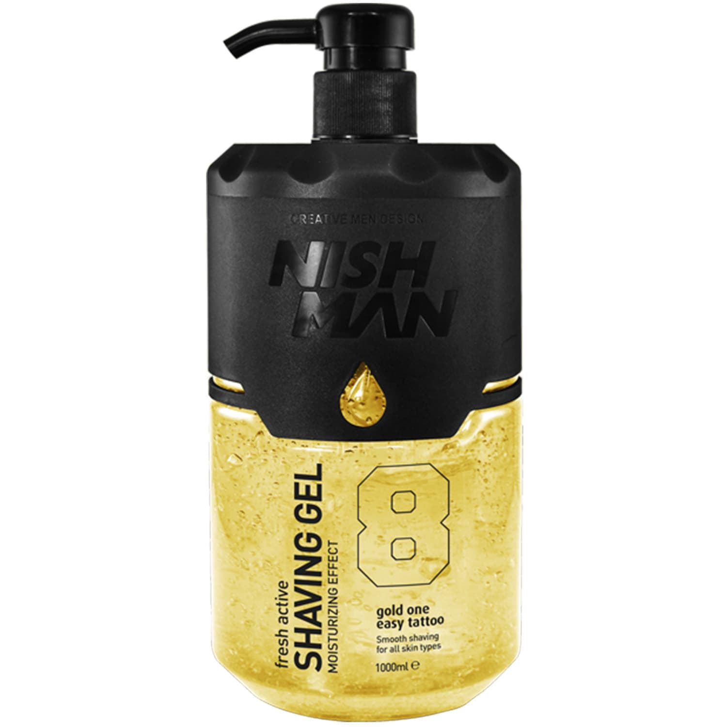 Нишмэн Увлажняющий гель для бритья 8 Gold One Easy Tattoo, (Nishman, Shaving