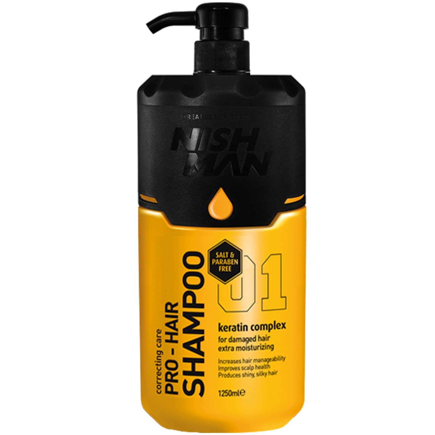 Нишмэн Профессиональный шампунь для волос 01 Keratin Complex, (Nishman, Hair)