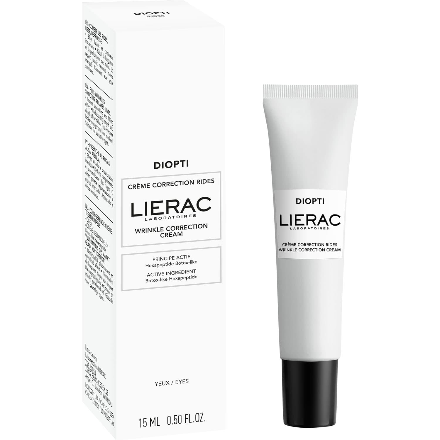 Лиерак Крем для коррекции морщин в области глаз, (Lierac, Diopti)