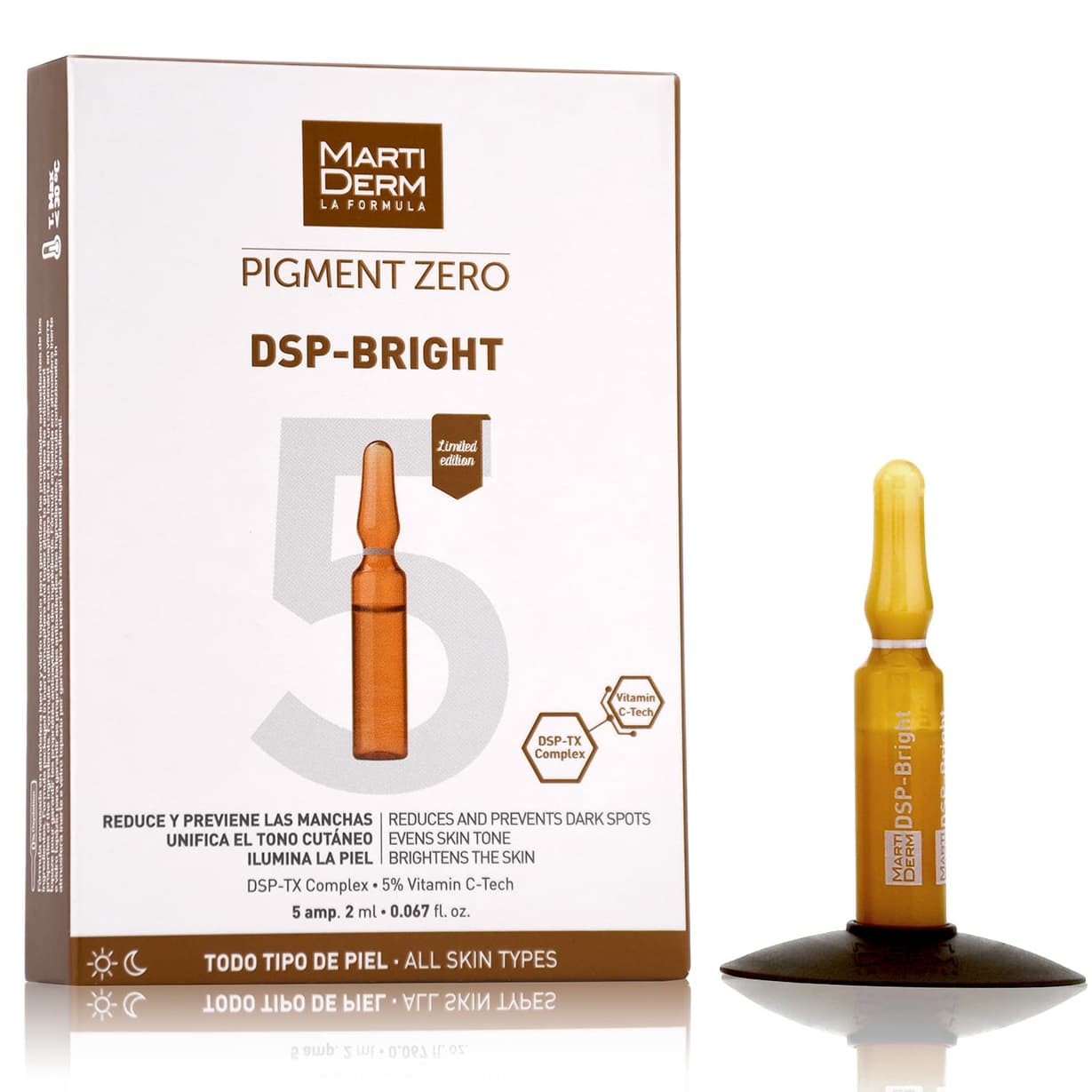 MartiDerm Pigment Zero Сыворотка DSP-Брайт против пигментных пятен ампулы 5 шт