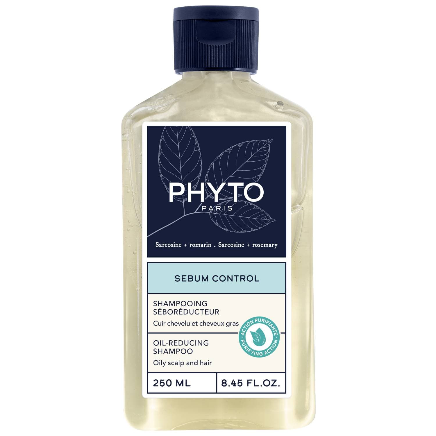 Фито Бессиликоновый шампунь для волос, склонных к жирности Sebum Control, (Phyto, Scalp Solution)