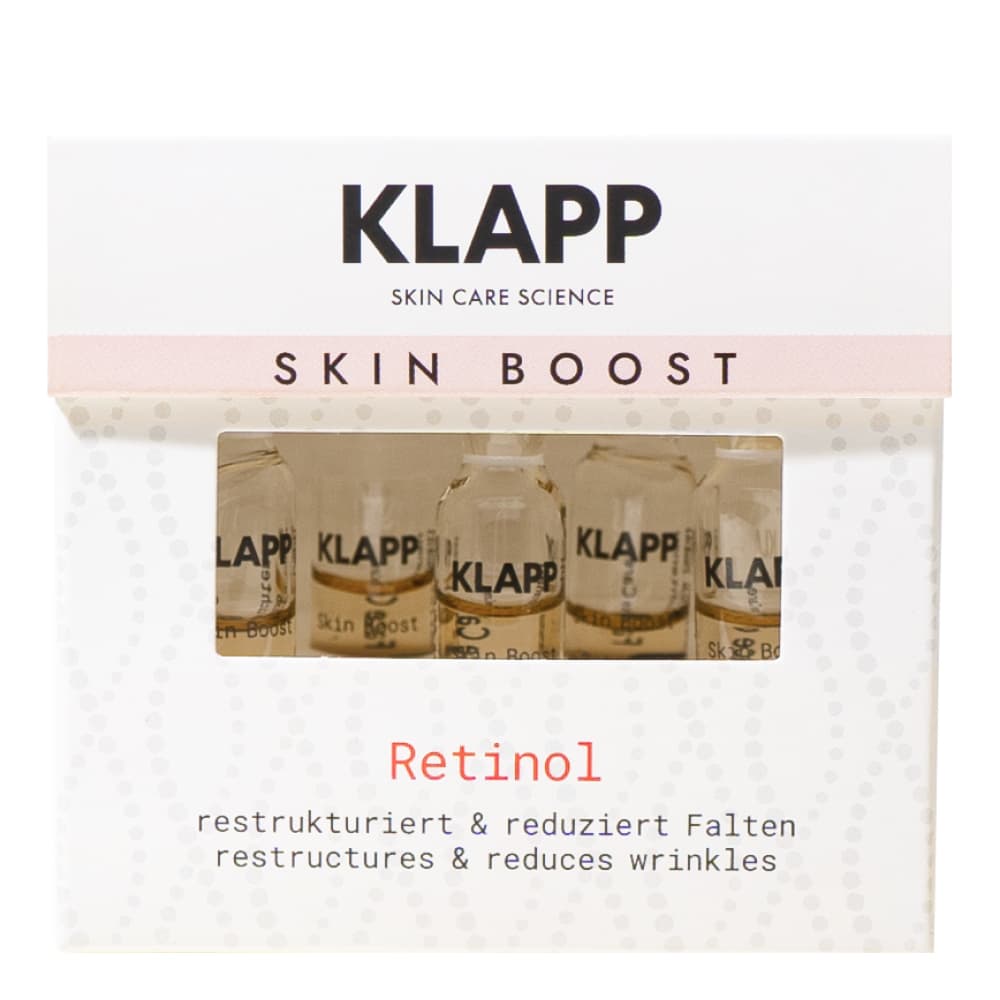 Клапп Ампульный концентрат Retinol с витамином А, 5 x (Klapp, Skin Boost)