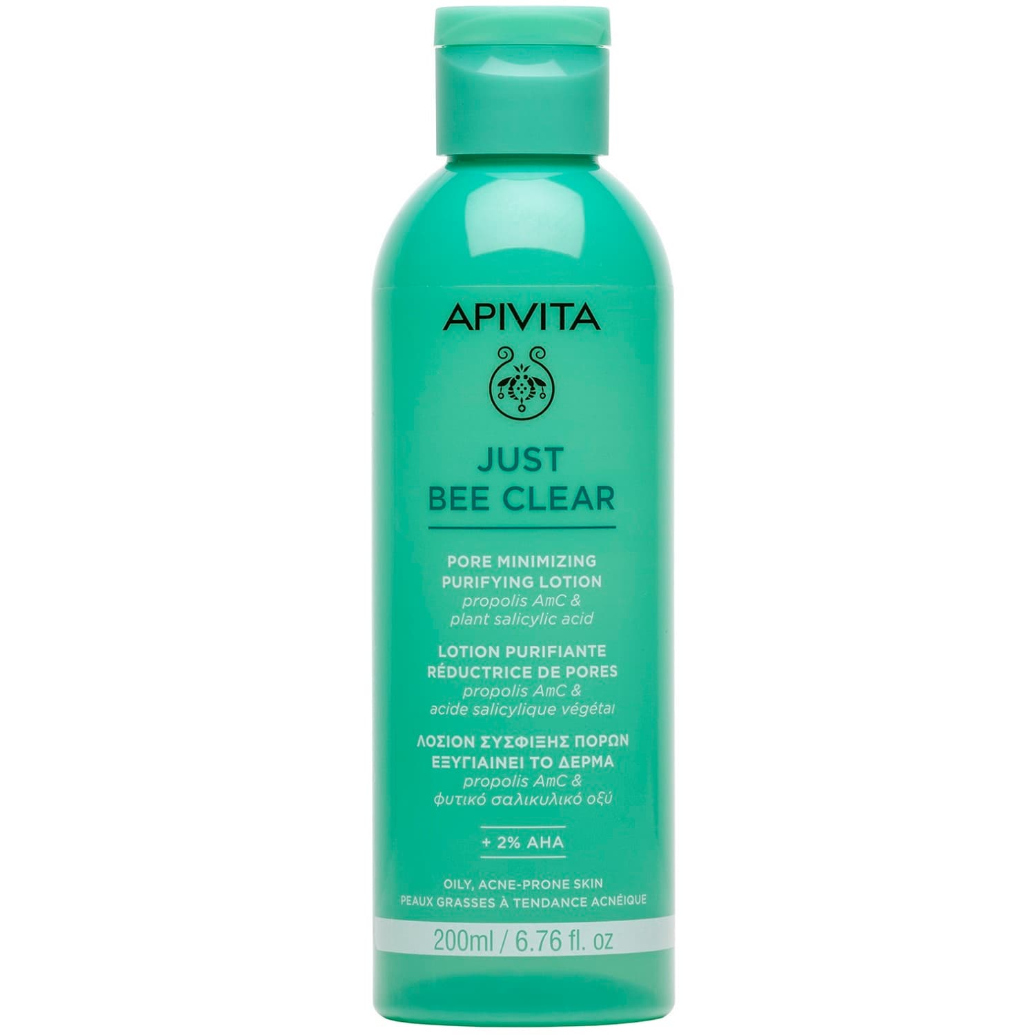 Апивита Очищающий лосьон, сужающий поры, (Apivita, Just Bee Clear)