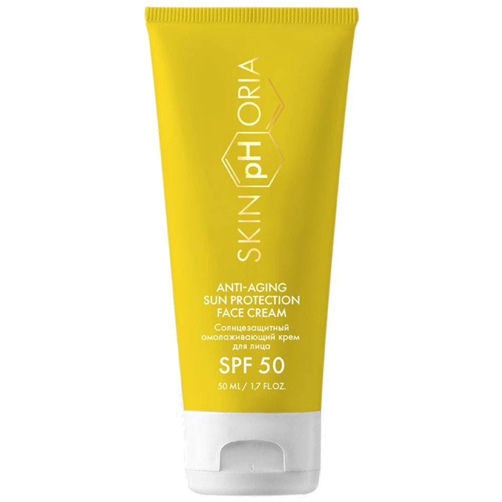 Скинфория Солнцезащитный омолаживающий крем для лица SPF50 Anti-aging Sun Protection Face Cream, (SkinpHoria, Sun)