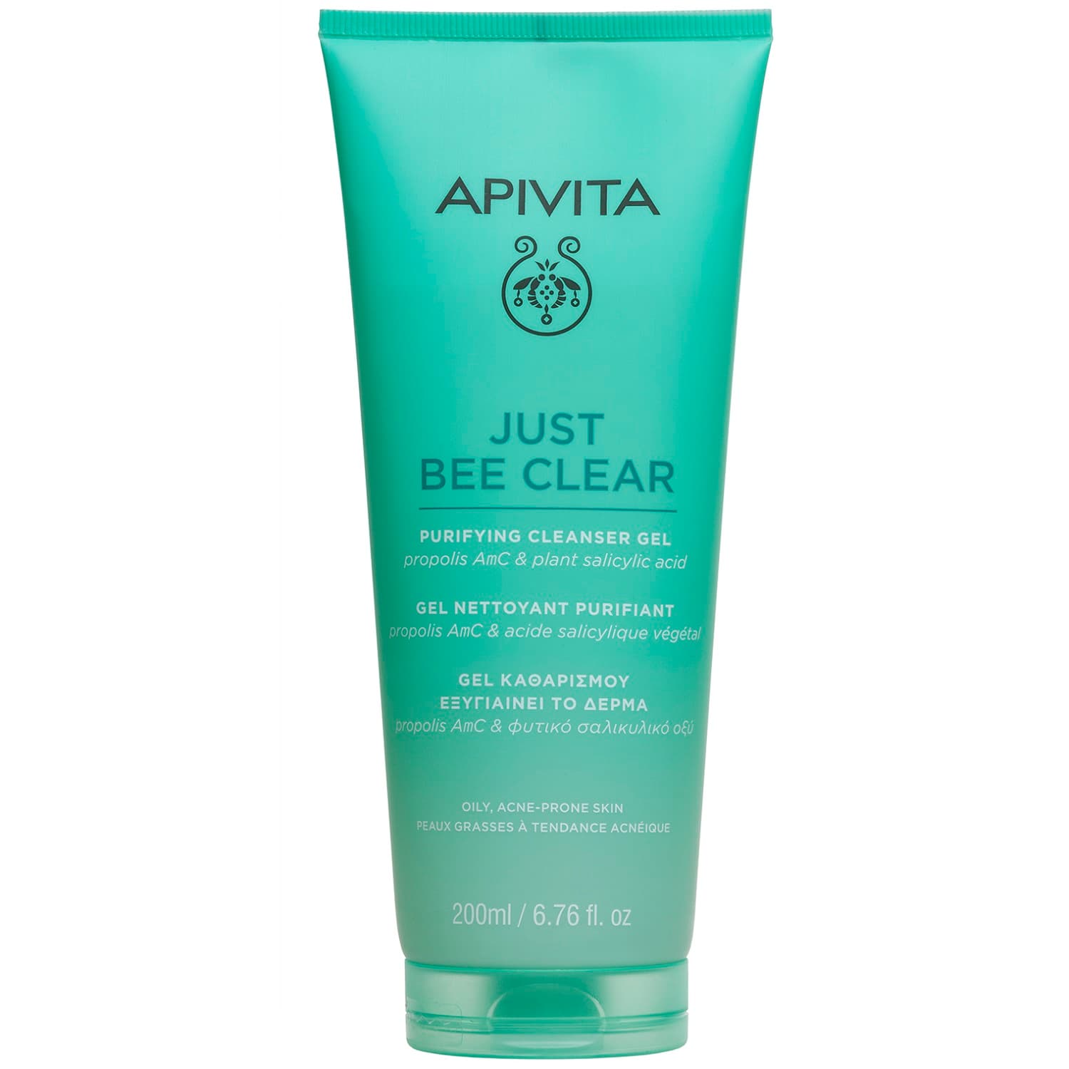 Апивита Очищающий гель с матирующим эффектом для лица, (Apivita, Just Bee Clear)