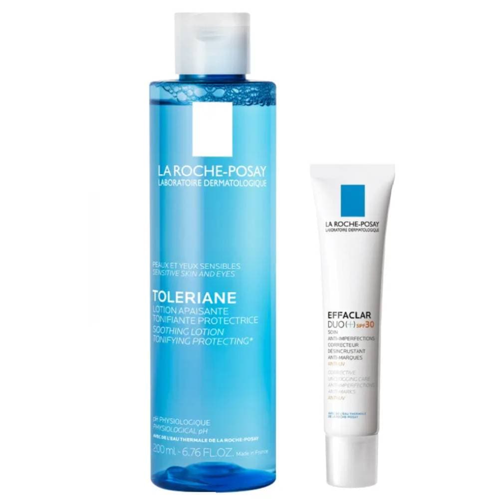 Ля Рош Позе Набор: корректирующий крем-гель 40 мл + тоник 200 мл (La Roche-Posay, Effaclar